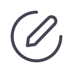 Pencil Circle SVG Icon